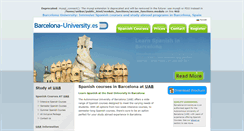 Desktop Screenshot of barcelona-university.es